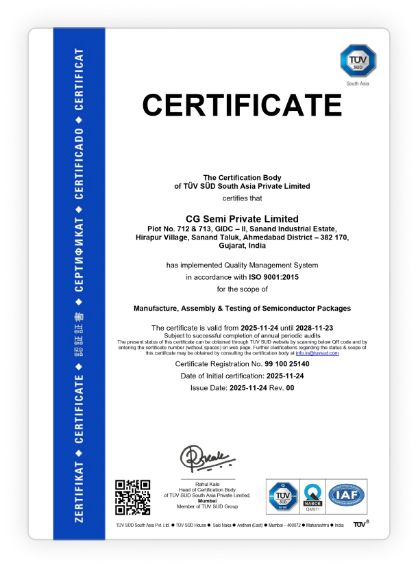 ISO 9001:2015 Certificate
